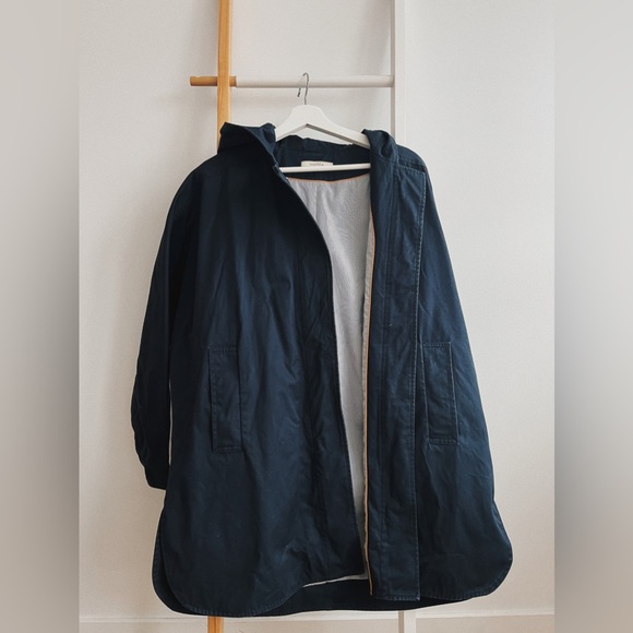 Sessun Navy Coat - Picture 1 of 3